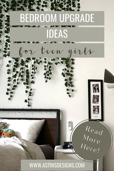 Find inspiration for transforming a teen girl's bedroom with this makeover. Discover practical tips and design ideas to create a cozy and chic sanctuary. Check out more on the blog! Teen Girl Room Makeover, Girl Makeover, Teen Bedroom Ideas, Diy Teen, Decor Above Bed, Bedroom Upgrade, Bedroom Trends, Kids Rooms Diy, Teen Girl Room