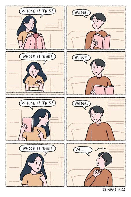 Sundae Kids, Relationship Comics, Quotes Cute, Cute Couple Comics, Mine Mine, Couples Comics, Comics Love, Cartoons Love, Cute Love Stories