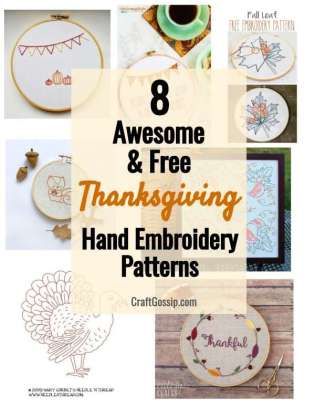 8 Awesome Free Thanksgiving Hand Embroidery Patterns – Needle Work November Embroidery, Thanksgiving Sewing, Patriotic Scrapbook, Thanksgiving Embroidery, Needlework Ideas, Free Cross Stitch Designs, Flamingo Craft, Harvest Celebration, Hand Embroidery Patterns Free