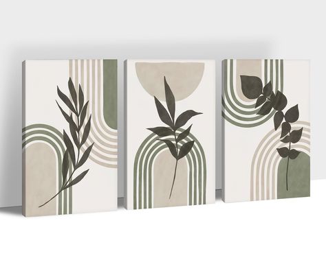 PRICES MAY VARY. Boho Wall Decor: These bohemian-themed decorations combine patterns, textured lines, and a variety of colors to create vibrant artwork in sage green and beige, injecting vitality into any space Boho Art Size: You will receive 16x24 inches x 3 pieces (40x60cm x 3) canvas wall art, each with a thickness of 0.6 inches (1.5cm). They feature natural finishes and striped patterns, enhancing furniture decor with a touch of medieval Bohemian artistry Accent Wall: Add these artistic deco Canvas Painting For Bedroom Decor, Diy Modern Boho Wall Art, Girls Bedroom Color Schemes, Boho Living Room Wall Decor, Boho Living Room Wall, Boho Canvas Art, Prints For Bedroom, Mid Century Wall Decor, Boho Canvas