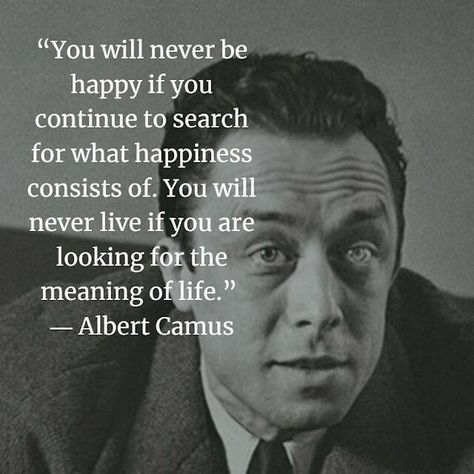 Albert Camus Quotes, Camus Quotes, Philosophy Memes, Literature Humor, About Happiness, Philosophical Quotes, Literature Quotes, Albert Camus, Philosophy Quotes