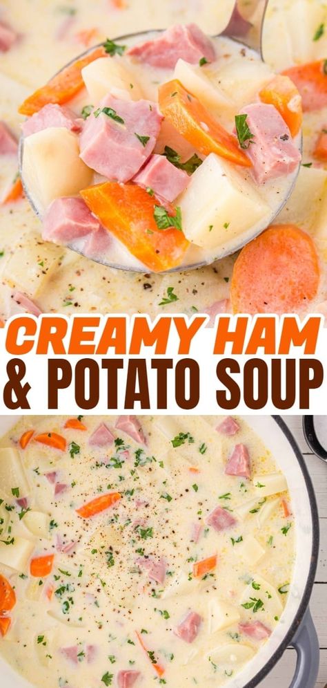 Ham Bone Soup Crockpot, Crockpot Ham Soup, Ham Potato Soup Crockpot, Ham And Potato Soup Recipes, Ham And Potato Soup Crockpot, Ham Bone Potato Soup, Easy Ham And Potato Soup, Crockpot Ham And Potato Soup, Ham And Vegetable Soup