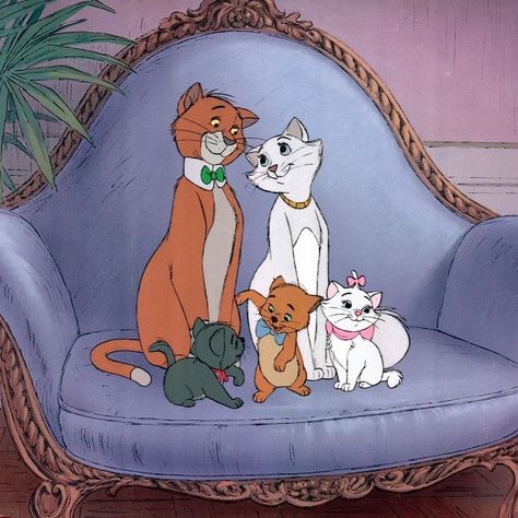 The Aristocats, Cat Family, Disney, Dogs, Blue