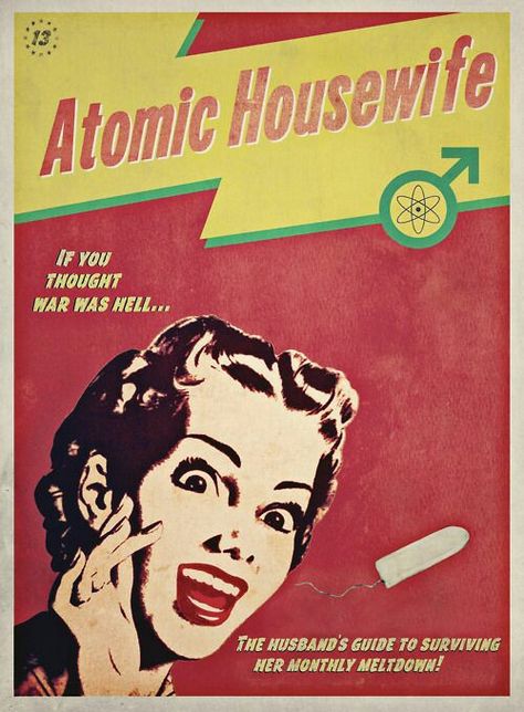 Nuclear Art, Retro Pub, Atomic Age Design, Housewife Dress, Atomic Space Age, Sarcastic Women, Nuclear Family, Civil Defense, Retro Housewife