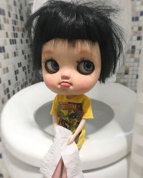 Blythe Doll, Blythe Dolls, Get Up, Red Hair, Black Hair, Dolls, Red, Hair, On Instagram