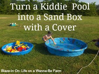 Turn a Kiddie Pool into a Sand Box with a Cover   This is a popular frugal DIY option: taking a plastic kiddie pool and transforming it into a sandbox. Here are the project directions to do so. Small Yard Kids, Sand Boxes, Sandbox Cover, Diy Sandbox, Ideas For Small Yards, Kids Sandbox, Pool Sand, Backyard Ideas For Small Yards, Small Yards