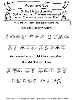 First Day Of Creation, Adam And Eve Craft, Adam And Eve Bible, Creation Activities, Easter Sunday School, Days Of Creation, Sunday School Activities, Pre K Activities, Classical Conversations