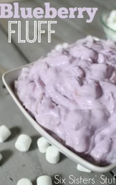 Blueberry Fluff Salad, Blueberry Fluff, Fluff Salad Recipes, Fluff Salad, Fluff Recipe, Fluff Desserts, Jello Desserts, Six Sisters, Blueberry Desserts