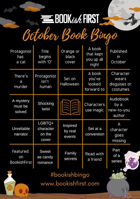 Bookish Bingo, October Reads, October Reading, Reading Bingo, Book Bingo, Trendy Desktop Wallpaper, Story Journal, October Books, Book Review Journal