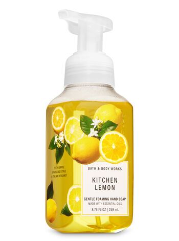 Hand Soap Packaging, Love Bath And Body Works, Citrus Kitchen, Lemon Bath, Lemon Set, Bath & Body Works, Lemon Kitchen, Hand Soaps, Best Skin Care Products