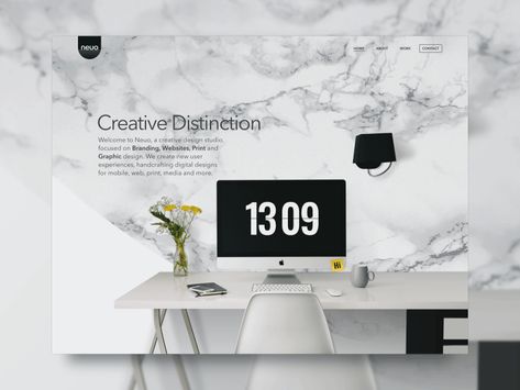 Marble Website Design, Marble Showroom, Creative Design Studio, Graphic Design Website, App Ui Design, Minimal Modern, Website Branding, Landing Page Design, App Ui