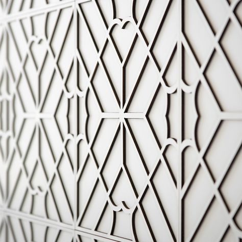 Maze — Genevieve Bennett Fret Work, Cabinet Detailing, Wooden Screen, Leather Wall, Lattice Pattern, Wall Finishes, Arts And Crafts Movement, Wall Panel, Designer Furniture