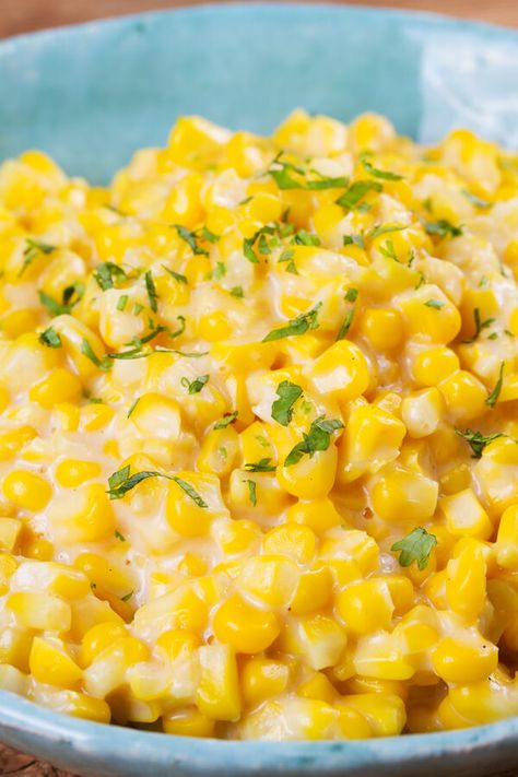 Cold and Creamy Sweet Corn Salad - Made with frozen corn kernels, mayonnaise, sugar, cayenne pepper, black pepper, salt | CDKitchen.com Cold Corn Salads Recipes, Frozen Salad Recipes, Cold Corn Recipes, Frozen Corn Salad Recipes, Cold Corn Salad, Creamy Sweet Corn, Sweet Corn Salad Recipe, Sweet Corn Salad, Cold Side Dishes