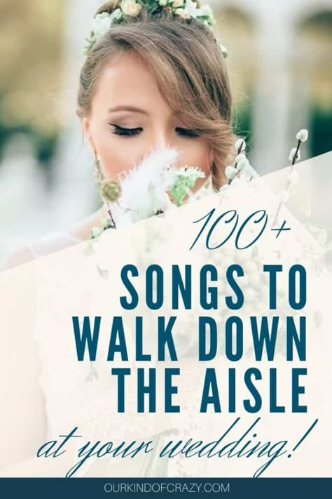 Songs To Walk Down The Aisle To in 2020: Classic, Romantic, & Non-Traditional Walking Down Aisle Songs, Wedding Aisle Songs, Lucas Graham, Bride Entrance Songs, Steamboat Wedding, Wedding Music List, Top Wedding Songs, Unique Wedding Songs, Bride Entrance