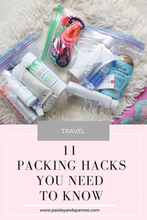 Light Packing Tips Travel Hacks, Travel Hacks Packing Toiletries, Organized Travel Packing, Toiletry Packing Hacks, Travel Laundry Hacks, Packing Toiletries For Travel, Best Packing Hacks, Packing Toiletries, Bathroom Bag