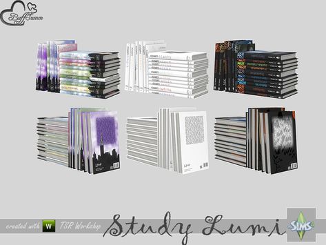 BuffSumm's Study Lumi Books v1 Sims 4 Objects Decor, Ts4 Mods, Muebles Sims 4 Cc, The Sims 4 Pc, Sims 4 Bedroom, Sims 4 Clutter, Sims 4 Cc Folder, Free Sims, Casas The Sims 4