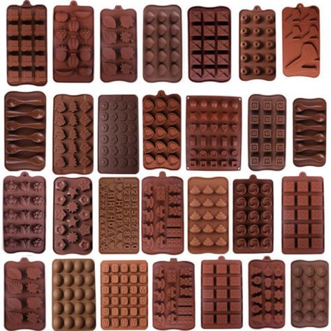 Ice Cube Tray Chocolates, 3d Tiskárna, Cake Decorating With Fondant, Silicone Chocolate Molds, Candy Jelly, Chocolate Fruit, Jelly Mould, Chocolate Fondant, Candy Cookies