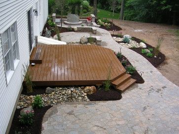 Deck And Patio Designs | Patio And Deck Combination Design Ideas, Pictures, Remodel, and Decor Deck Patio Combo, Deck And Patio Combo, Small Backyard Decks, Hardscape Ideas, Deck Landscaping, Deck And Patio, Design Window, Deck Designs Backyard, Japanese Gardens