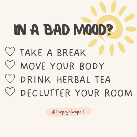 Therapy Quotes, Todays Mood, My Mood, Move Your Body, Bad Mood, Herbal Tea, Quotes