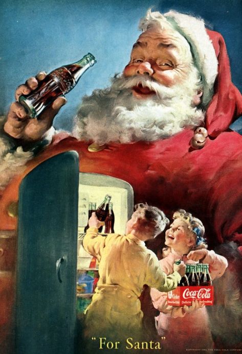 12 vintage Coca-Cola Christmas ads, starring Santa Claus (1931-1963) Vintage Christmas Cards 1950s, Coke Santa, Coca Cola Santa Claus, Christmas Advertising, Coca Cola Santa, Santa Claus Images, Coca Cola Christmas, Coca Cola Ad, Always Coca Cola