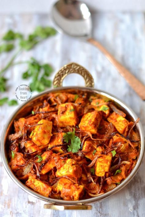 Paneer Do Pyaza - Cooking From Heart Paneer Do Pyaza Recipe, How To Make Paneer, Paneer Dishes, Indian Bread, Ripe Tomatoes, Fried Onions, Recipe Video, Garam Masala, Rice Recipes