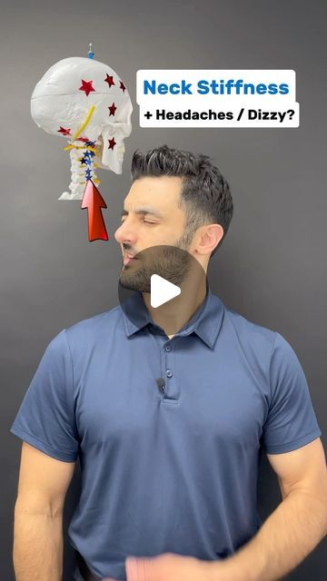 Dr. Joe Damiani - TMJ, Head & Neck Specialist on Instagram: "Comment the word ‘NECK’ on this video if you need help fixing neck issues that might also be causing headaches, or dizziness.

Do you experience Neck stiffness on one side? Do you also experience headaches, dizziness, or burning eyes? Well restriction on one side of the cervical spine can absolutely lead to not only neck pain itself, but also uncomfortable head symptoms. In this video I an exercise that involves actually moving toward the stiff side.

Reason being most people assume that a muscle is tight on the stiff side so they try to stretch it by pulling away, when really, it could be tissue that needs to be put back in position by moving towards the stiff side.  Give it a try, we never know how the body will respond to move Stiff Neck Remedies, Severe Neck Pain, Neck Headache, Burning Eyes, Neck Pain Exercises, Muscles Of The Neck, Neck Muscles, Head Pain, Neck Exercises