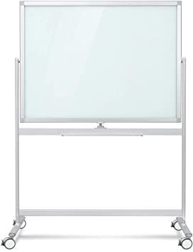 Mobile Glass Whiteboard- Dry Erase Glass Board -48x36 Large Rolling Glass Board Planner with Stand on Wheels-Includes 12 Markers,1Eraser Whiteboard On Wheels, Rolling Whiteboard, Glass Whiteboard, Space Mobile, Mobile Whiteboard, Glass Dry Erase Board, Whiteboard Eraser, Glass Board, Magnetic White Board