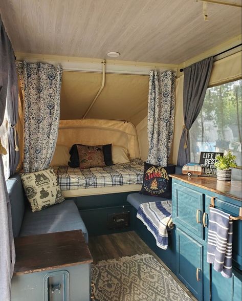 A Liner Camper Ideas, Popup Remodel, Granola Lifestyle, Camper Upgrades, Camper Mattress, Tent Trailer Remodel, Pop Up Princess, Hippie Camper, Popup Camper Remodel