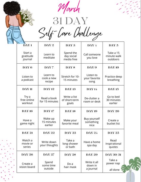 Will you accept the challenge this month💕 30 Day Instagram Challenge, Gratitude Day, Desk Workout, Self Care Challenge, Summer Health, Instagram Challenge, 31 March, Love Journal, Feelings And Emotions