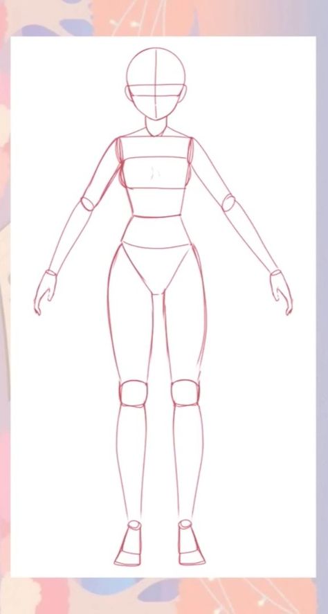 Body Proportion Drawing, Drawing Body Proportions, Human Body Drawing, Body Tutorial, Body Shape Drawing, Fashion Drawing Tutorial, Body Drawing Tutorial, Figure Sketching, Sketches Tutorial