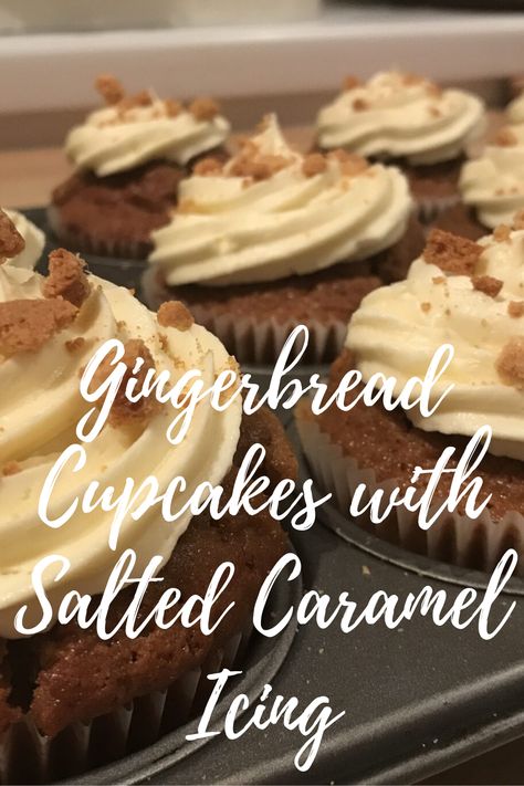 Salted Caramel Icing, Black Treacle, Gingerbread Cupcakes, Caramel Icing, Ginger Biscuits, Christmas Baking Recipes, Lemon Drizzle Cake, Ginger Cake, Decadent Chocolate Cake