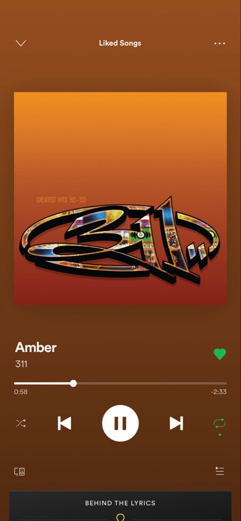 Amber by 311 Amber 311, On Repeat, Summer 2024, Amber, Songs, Collage, Music, Pins, Quick Saves