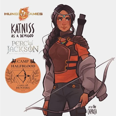 12 districts? No, 12 gods, one child of each battling on a arena. Katniss needs to survive and find out who is behind it. But she is the only one who isn't a demigod. She is just a human, hunter of Artemis, blessed by the goddess. How will she manage to survive? 74th Hunger Games, Percy Jackson Crossover, Hunter Of Artemis, Hunger Games Fan Art, Percy Jackson Fanfic, Hunger Games Fandom, Percy Jackson Fan Art, Percy Jackson Characters, Percy Jackson Memes