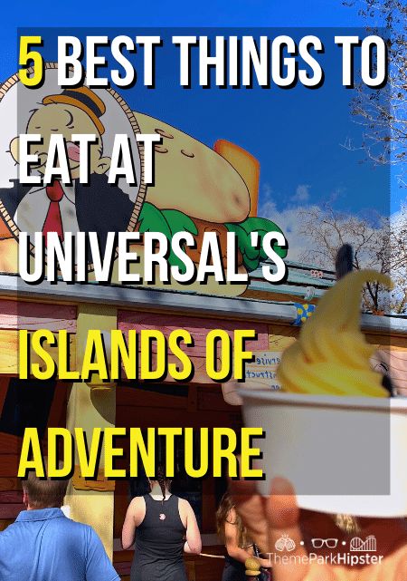 Top 5 BEST Food at Islands of Adventure UNDER $10 - ThemeParkHipster Universal Studios Orlando Island Of Adventure, Universal Studios Orlando Secrets, Universal Studios Orlando Planning, Islands Of Adventure Orlando, Universal Studios Tickets, Universal Studios Islands Of Adventure, Starbies Drinks, Island Of Adventure, Universal Studios Orlando Trip