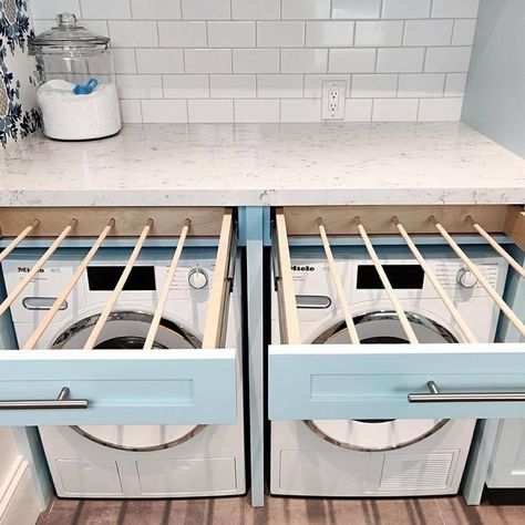 Dream Laundry Room, Laundry Room Layouts, Laundry Room Renovation, Drying Racks, Laundry Design, Modern Laundry Rooms, Laundry Room Inspiration, Laundry Room Remodel, Laundry Room Diy