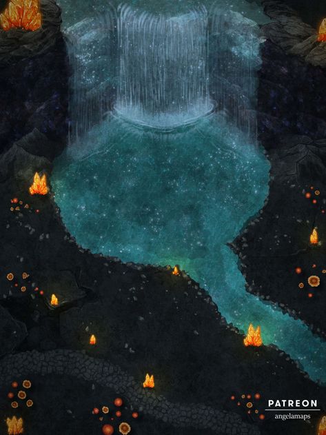 Underdark ⋆ Angela Maps - Battle Maps for D&D and other RPGs Underdark Battle Map, Underdark Aesthetic, Underdark Map, Roll20 Maps, Dnd Locations, Dnd Board, Novel Aesthetic, Dnd Dungeon, Dnd Druid