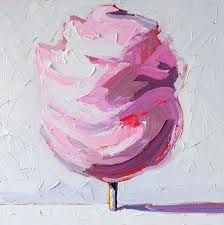 cotton candy by Wayne Thibaud Carnival Edit, Kelly Reemtsen, Candy Bacon, Candy Painting, Simplistic Art, Igcse Art, Tom Wesselmann, Pink Kelly, Inspirational Paintings