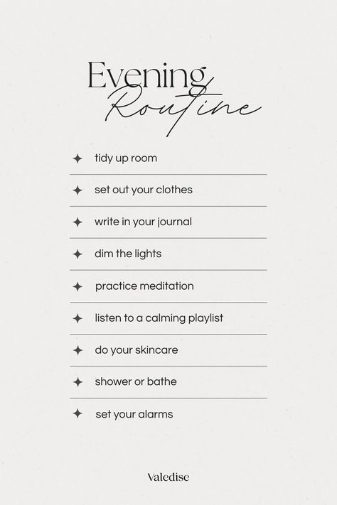 Transform your evenings into a sanctuary of relaxation and self-care with an evening routine. Unwind, reflect, and recharge with mindful practices that help you end the day on a positive note. From cozy rituals to self-reflection, create the perfect evening routine that paves the way for restful nights and rejuvenating mornings. Embrace the tranquility of your evenings and enrich your life. ♡ Evening Reflection, Mindful Practices, Healing Era, Evening Rituals, Setting Intentions, Meditation Apps, Evening Routine, Calming Scents, Journal Inspo