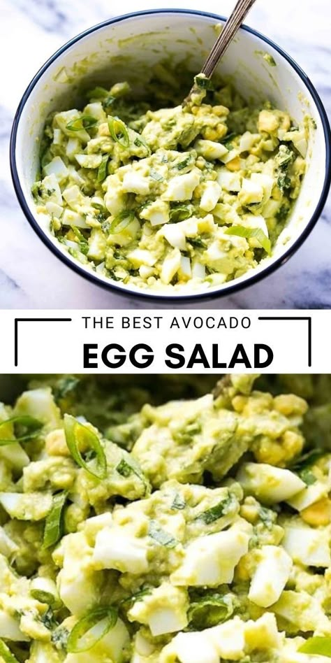 Avocado Egg Salad Recipe, Egg Salad Recipe Healthy, Avocado Recipes Healthy, Healthy Toast, Easy Egg Salad, Avocado Salad Recipes, Avocado Egg Salad, Salad Easy, Egg Salad Recipe