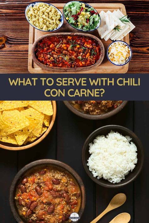 What To Serve With Chilli, What To Serve With Chili, Serve With Chili, Chili Sides, Favorite Chili Recipe, Entertaining Food, Popular Side Dishes, Hearty Chili, Rice And Beans