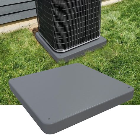 PRICES MAY VARY. 【OUTDOOR CONDENSER UNIT PAD】Measuring 24"W x 24"L x 2"T,this pad is the perfect size for your outdoor equipment. 【ANTI SLIP PAD】Top texture helps prevent equipment from shifting，prevents the condensing unit or portable generator from sliding 【PLASTIC EQUIPMENT PAD】 Constructed of injection molded polypropylene，will not affected by extreme weather.ensuring long time service. 【WIDELY APPLICATION】This mini split pad is the ideal base stand pads for ductless air conditioner heat pum Diy Air Conditioner, Mini Split Air Conditioner, Ductless Air Conditioner, Split Air Conditioner, Ductless Mini Split, Hvac Unit, Portable Generator, Outdoor Equipment, Hvac System