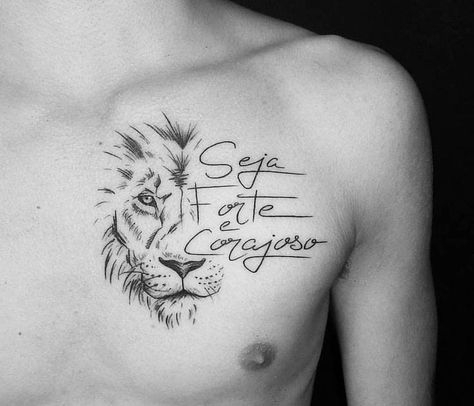 Image may contain: one or more people Infected Tattoo, Small Chest Tattoos, Mens Lion Tattoo, Lion Head Tattoos, Leo Tattoos, Tattoos Geometric, Chest Tattoo Men, Tattoo Girls, Tattoo Feminina