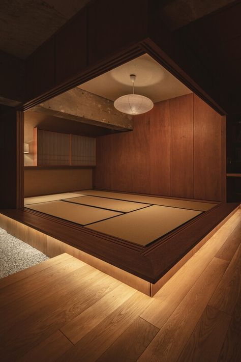 Japanese Tatami Room, Interior Design Japanese, Japanese Bedroom, Tatami Room, Japanese Style House, Traditional Japanese House, Japanese Interiors, Japanese Room, Japanese Interior Design