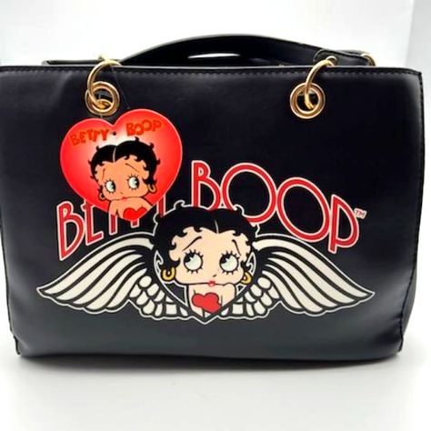 Condition: Nwt Size: 28cm(L)*24cm(H)*15cm(W) Material: Faux Leather Middle Zip Up Interior Pouch, 2 Open Interior Areas, Magnetic Closure. Crossbody Strap Included. Betty Boop Jewelry, Original Betty Boop, Betty Boop Birthday, Betty Boop Handbags, Betty Boop Pink, Betty Boop Purses, Fav Products, Y2k Shoulder Bag, Black Betty Boop