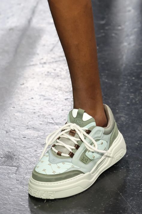 Fendi Spring 2025 Men’s Collection: Runway Looks and Shoes [Photos] – Footwear News Fashion Newsletter, Spring 2025, Canvas Shoe, Shoes Photo, Milan Fashion Weeks, Runway Looks, Summer Events, Milan Fashion, Men's Collection