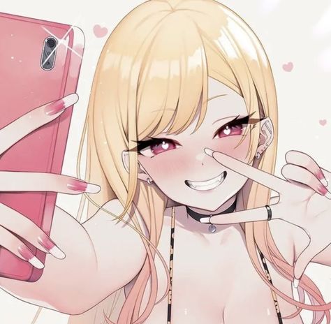 Anime Girlboss Blonde Hair, Anime Girlboss Pfp Blonde, Short Blonde Hair Anime Pfp, Blonde Hair Art Drawing, Blonde Girl Animes, Blonde Anime Girlies, Blonde Anime Hair, Pink Hair Anime Icon, Blonde Anime Icon