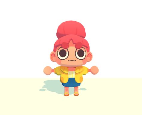 Low Poly Game Art, Low Poly Game Character, Low Poly Character Reference, Low Poly Pixel Art, Blender Character Design, Animal Crossing Character Design, Low Poly Character Design, Low Poly Blender, Blender Low Poly