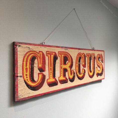 Vintage Circus Sign, Circus Signs Vintage, Circus Signage, Circus Marquee, Abandoned Circus, Circus Painting, Circus Room, Circus Halloween Costumes, Circus Signs