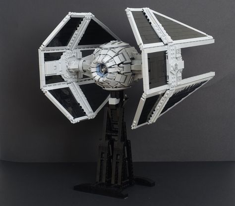 https://flic.kr/p/2kfQrci | TIE/IN Interceptor (rear) | and that concludes 1 year of LEGO UCS TIE fighter building! Building instructions available freely here. I strongly advise to have a look at it before doing anything. Credits inside the building instructions. Enjoy! Note: it is a non-purist model that contains 4 LEGO compatible technic metal axles. More details in the building instructions. Minor design changes may occur during the life of the MOC. When implemented, I make a new post Lego Tie Fighter, Lego Ucs, Tie Fighter, Building Instructions, Lego Star Wars, Lego, Design