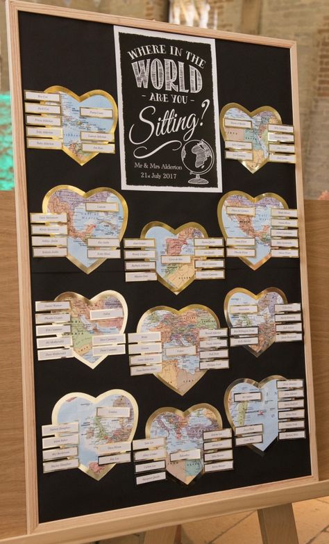 Wedding Table Naming Ideas, Where In The World Am I Sitting, Fall Travel Themed Wedding, Table Name Wedding, Travel Seating Chart Wedding, Diy Wedding Table Plan, Where In The World Are You Sitting, Travel Themes Wedding, Long Distance Wedding Theme